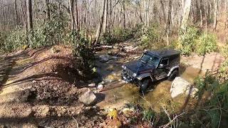 Hurricane Creek NC Jeep JL 2d 37s [upl. by Ardnassac]