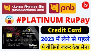 PNB RuPay Platinum Credit Card Review in Hindi  Honest Review  Benefits amp Charges [upl. by Adyela815]