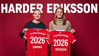 FC Bayern verpflichtet Pernille Harder und Magdalena Eriksson [upl. by Nolrak400]