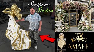 Amaffi Perfume House  Aphrodita Fragrance Goddess Statue  London  by Sculpture Studios [upl. by Nwahc]