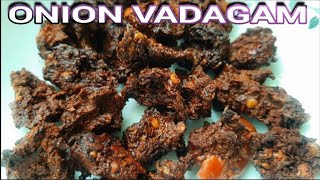 Onion Vadagam in Tamil  Vengaya Vadagam  வெங்காய வடகம்  தாளிப்பு வடகம்  Vathal recipes in Tamil [upl. by Euqinahc]