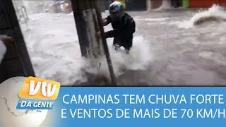 Campinas tem chuva forte e ventos de mais de 70 Kmh [upl. by Erme]