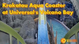 Krakatau Aqua Coaster  Best Ride at Universals Volcano Bay [upl. by Karmen]