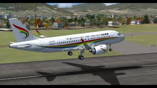 AIRBUS A319 NEO POUSO EM KATHMANDU NEPAL [upl. by Sparkie]