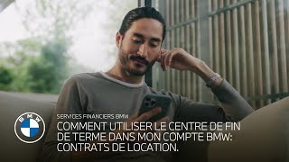 Comment Utiliser le Centre de fin de terme dans Mon Compte BMW Contrats de Location [upl. by Akinal]