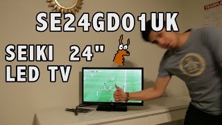 Seiki LED TV SE24GD01UK Unboxing Test and Review [upl. by Hardman]