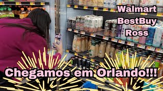 CHEGAMOS EM ORLANDO  VISITAMOS WALLMART BEST BUY E ROSS [upl. by Orimisac]