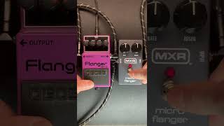 Flanger comparison on Distorted Guitar BOSS BF2 vs MXR M152 Micro Flanger Laney Lionheart Amp [upl. by Seif]