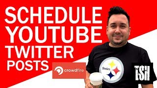 How to use Crowdfire App to Schedule a Twitter Post for Ebay Amazon or YouTube Advertising [upl. by Dent629]