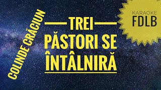 Trei pastori se intalnira KaraokeVersuriNegative Colinde de Craciun [upl. by Emie]