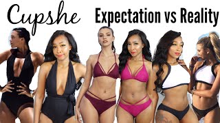 CupShe Swim Expectations vs Reality Bikini Try On Haul [upl. by Erised812]