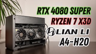 Lian Li A4H2O Mini ITX Build  AMD Ryzen 7 7800X3D amp NVIDIA RTX 4080 SUPER  Mini Gaming PC [upl. by Ziza]