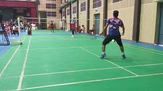 QF I Badminton SUKMAS Johor vs Sabah  MS Faris vs Daniel [upl. by Nojram]