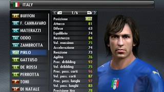 Nazionale Italiana di Calcio 20072008  Storia del Calcio con PES 2008 [upl. by Merl]