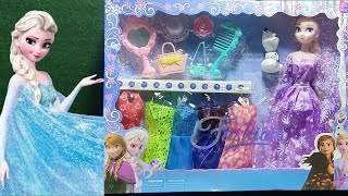 5 Minutes Satisfying With Unboxing Cute Frozen Elsa DollDoll Accessories  Barbie Doll Set Asmr [upl. by Reuben556]