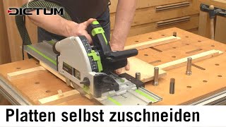 Plattenmaterial selbst zuschneiden  Spanplatten Sperrholz MDF selbst formatieren [upl. by Hendrika714]