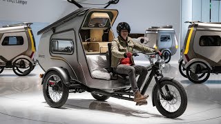 quotRevolutionary 2025 Tricycle Camper – Compact Electric and EcoFriendlyquot [upl. by Antone968]