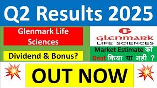 GLENMARK LIFE SCIENCES Q2 results 2025  GLS results today  GLENMARK LIFE SCIENCES Share News  GLS [upl. by Damita]