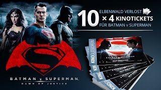 Batman v SupermanGewinnspiel Wir verlosen 10 x 4 Kinotickets [upl. by Eikram583]