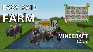 Ultimate Easy Raid Farm for Minecraft 1211  Totem amp Emerald Farming minecraft raidfarm [upl. by Tobi]