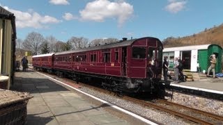 Llangollen Railway Spring Steam Gala  Railmotor 93 amp Auto Trailer 92 20th April 2013 [upl. by Assira]