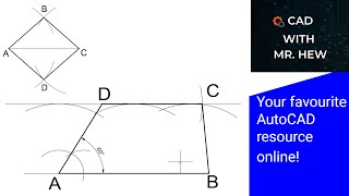 How to draw rhombus and trapezium Quadrilateral [upl. by Lourdes665]