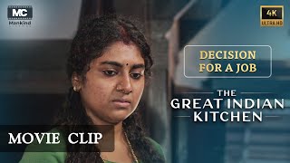 Decision for a Job  The Great Indian Kitchen  Movie Clip  Suraj Venjaramoodu [upl. by Wilie]