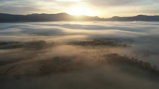 Fairytale villages Ennchanting aerial views in the MIST Cavarov Stan [upl. by Ahseekan]