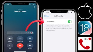 Cómo grabar llamadas en iPhone iOS 18  Activar la grabación de llamadas en iPhone [upl. by Klement469]