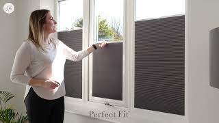 Perfect Fit Pleated and Honeycomb Blinds  No Drill Pleated Blinds  Newblinds co uk [upl. by Monro]