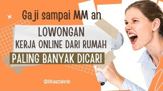 LOKER LOWONGAN KERJA ONLINE 2023  LOKER TERBARU HARI INI [upl. by Airetnahs]