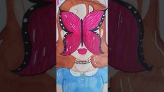 butterfly girl drawing drawing art butterfly pretty [upl. by Remos]