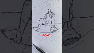 From Below Drawing Dynamic Low Angle Figures Like a Pro art foryou shorts tutorial satisfying [upl. by Chapnick833]