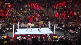 Randy Orton amp Sheamus vs Heath Slater amp Drew McIntyre Raw March 18 2013 [upl. by Aicilec]