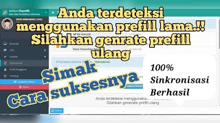 CARA MUDAH MENGATASI GAGAL SINKRONISASI TERDETEKSI MENGGUNAKAN PREFILL LAMA DI DAPODIK TK KB 2022a [upl. by Damalis]