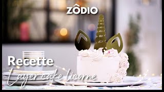 Recette gâteau licorne  Zôdio [upl. by Kokoruda]