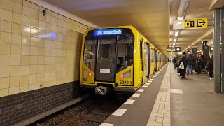 UBahn Berlin  Mitfahrt in der U8 von Wittenau bis Bernauer Straße im H01 50293 [upl. by Johnson]