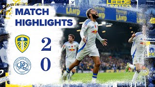 Highlights  Leeds United 20 QPR  Bogle and Piroe goals secure win [upl. by Steffi]