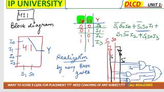 lec9 all about multiplexer  basic to end 21 Mux 41 Mux 81 Mux 161 mux  dlcd ipu [upl. by Lorrayne23]