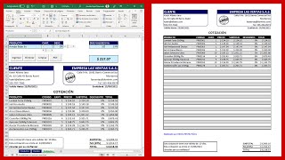 Cómo Hacer un FORMATO DE COTIZACIÓN Automatizado en Excel [upl. by Ailsa]