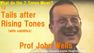 Prof John C Wells What do the 7 Tones Mean12Tails after Rising TonesUCL Summer Course 1995 [upl. by Alburg]