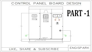 Control Panel Board Drawing Part1  AutoCAD Electrical  EngiSpark [upl. by Shem]