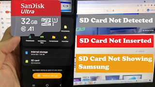 No SD Card Problem Solved  Not Inserted  Android Samsung Mobile Galaxy A12 [upl. by Lilian633]