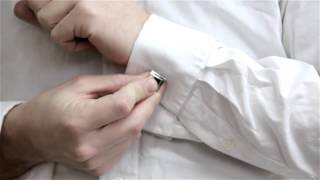 How to Button Cufflinks  Solutions for Clothing Questions [upl. by Iznekcam]