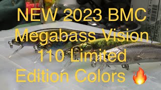 NEW 2023 Classic Release Megabass Vision 110 jerkbait colors Fine Art Series [upl. by Cela]