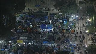 UCLA protest Police seeking to disperse protesters as crowd grows in size [upl. by Mcadams]