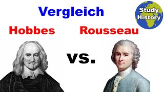 Hobbes und Rousseau im Vergleich I Leviathan vs Gesellschaftsvertrag I Anthropologie [upl. by Wiencke]