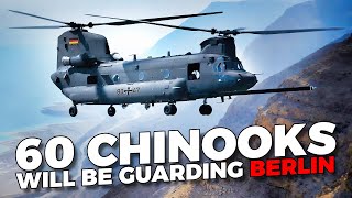 Germany will deploy 60 CH47F Chinook helicopters near Berlin [upl. by Leibarg]