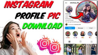 How To Download Instagram Profile Pic  Full Size Profile Pic Download  Insta Dp Download [upl. by Suoivart231]