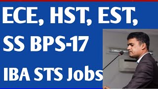 New Jobs  ECT HST EST Subject Specialists  IBA STS  Full Details [upl. by Nomrej]